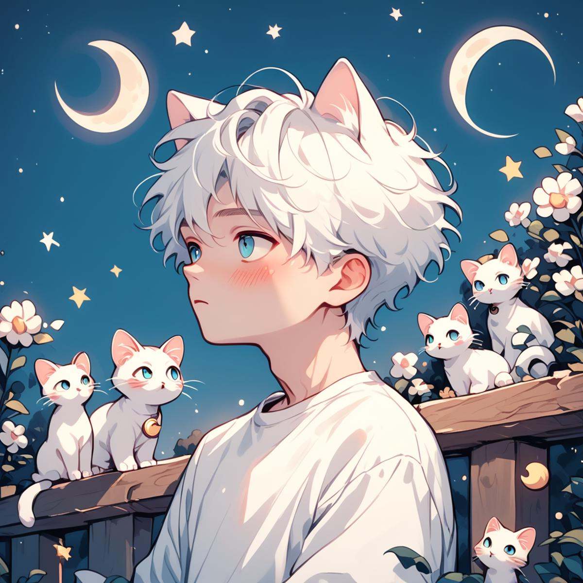 pastel style,  animal ears,  1boy on Tensor.Art