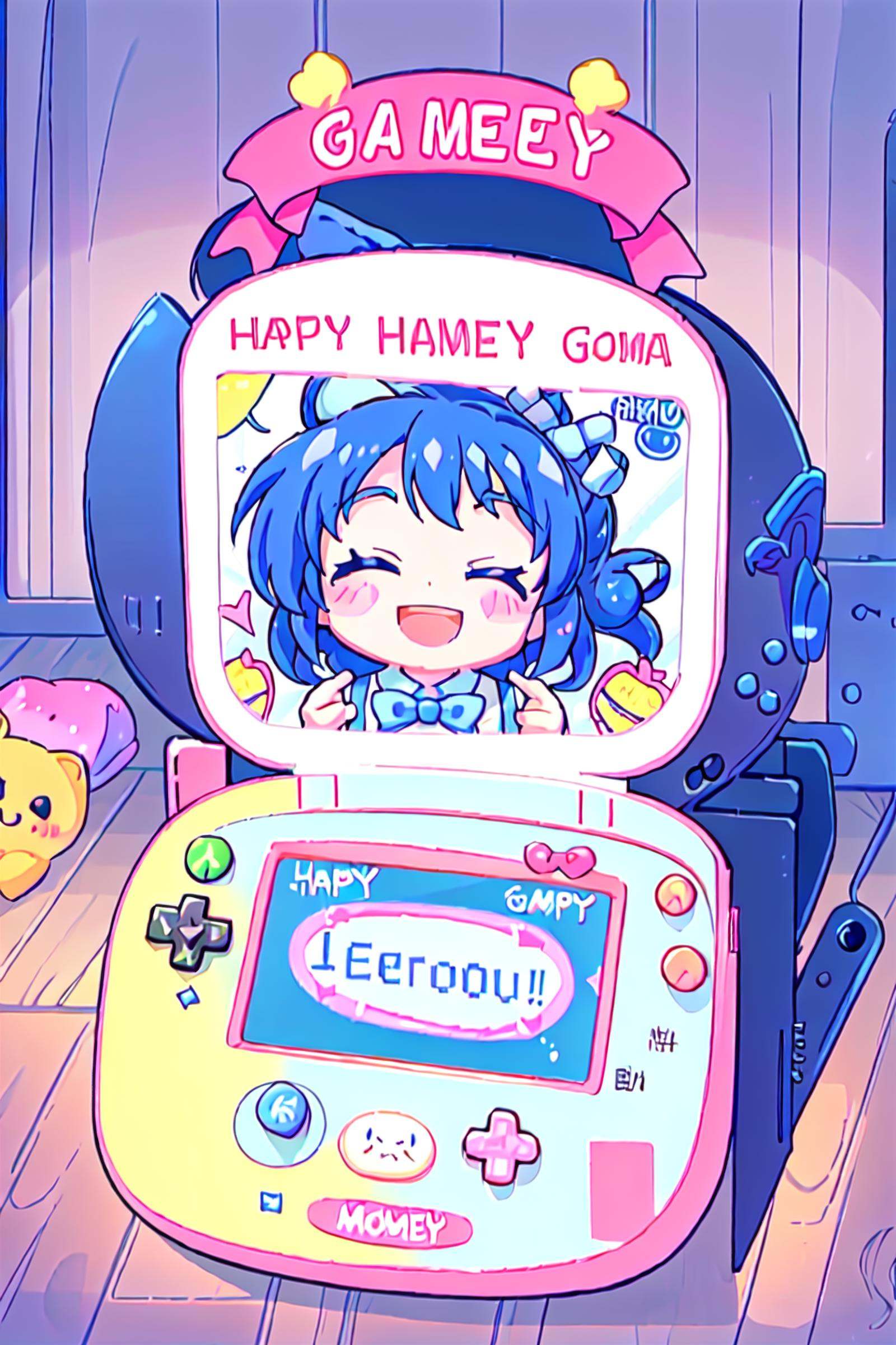 KawaiiDevices,  solo,  smile on Tensor.Art
