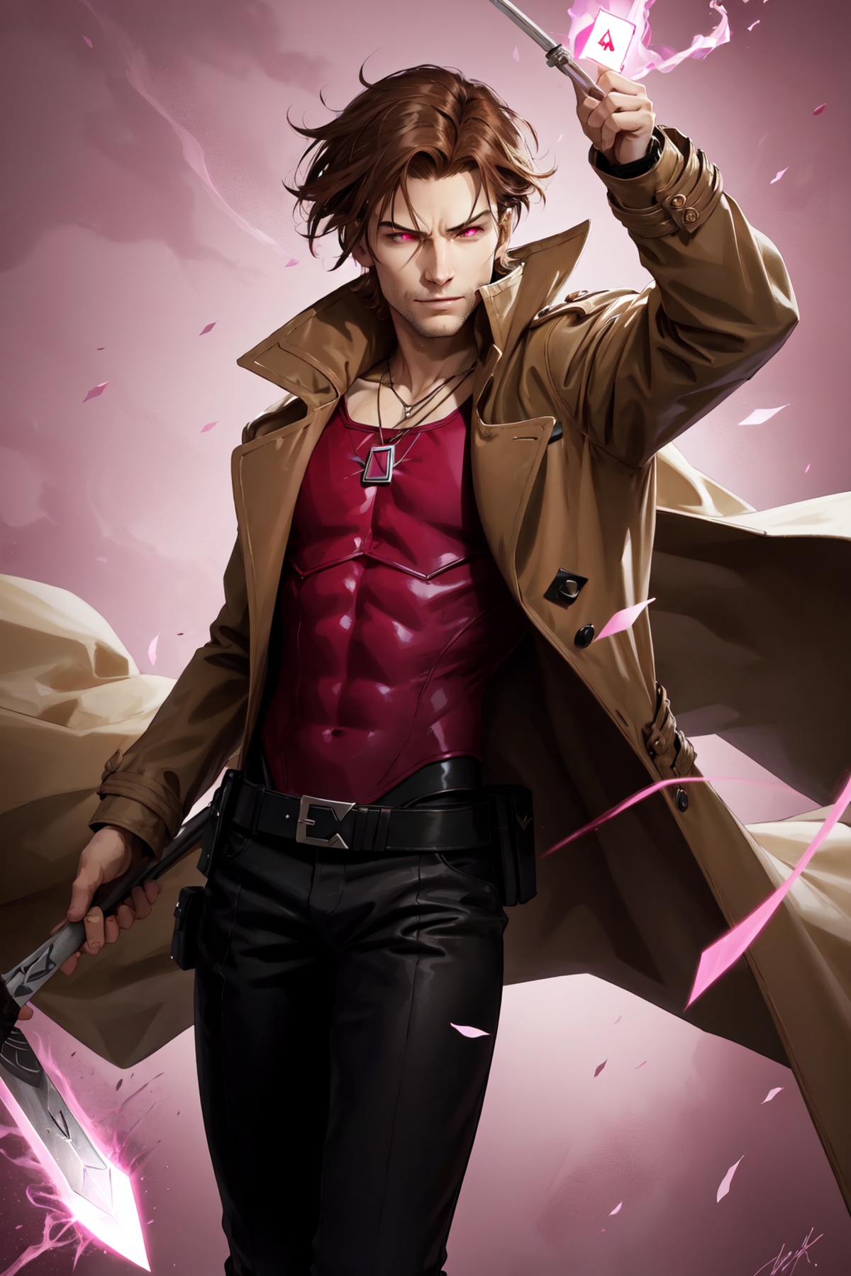 Gambit,  Le Diablo Blanc,  Remy Lebeau on Tensor.Art