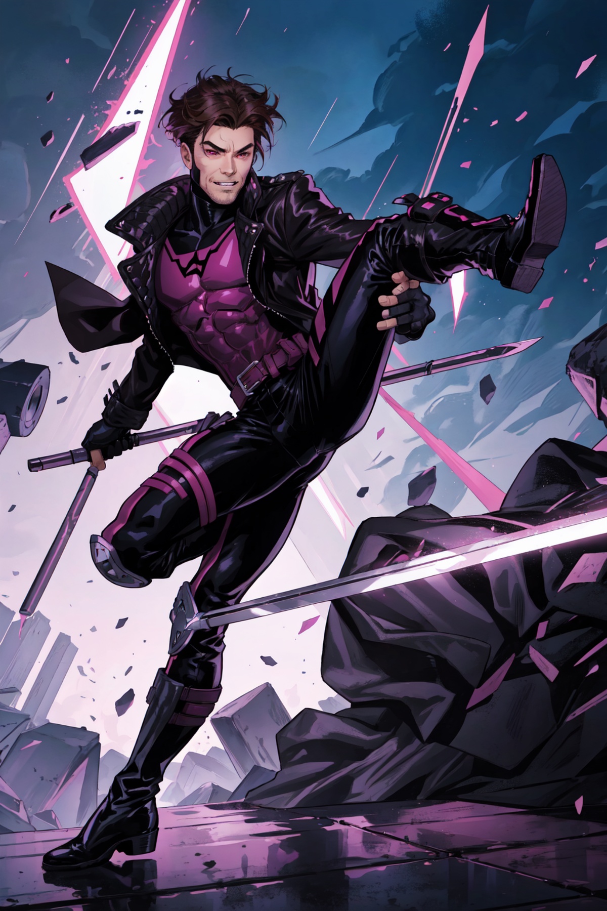 Gambit,  Le Diablo Blanc,  Remy Lebeau on Tensor.Art