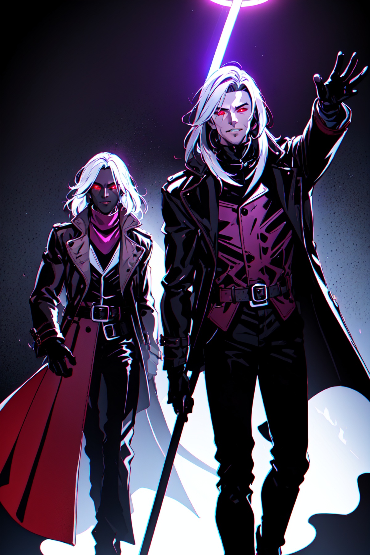 Gambit,  Le Diablo Blanc,  long hair on Tensor.Art