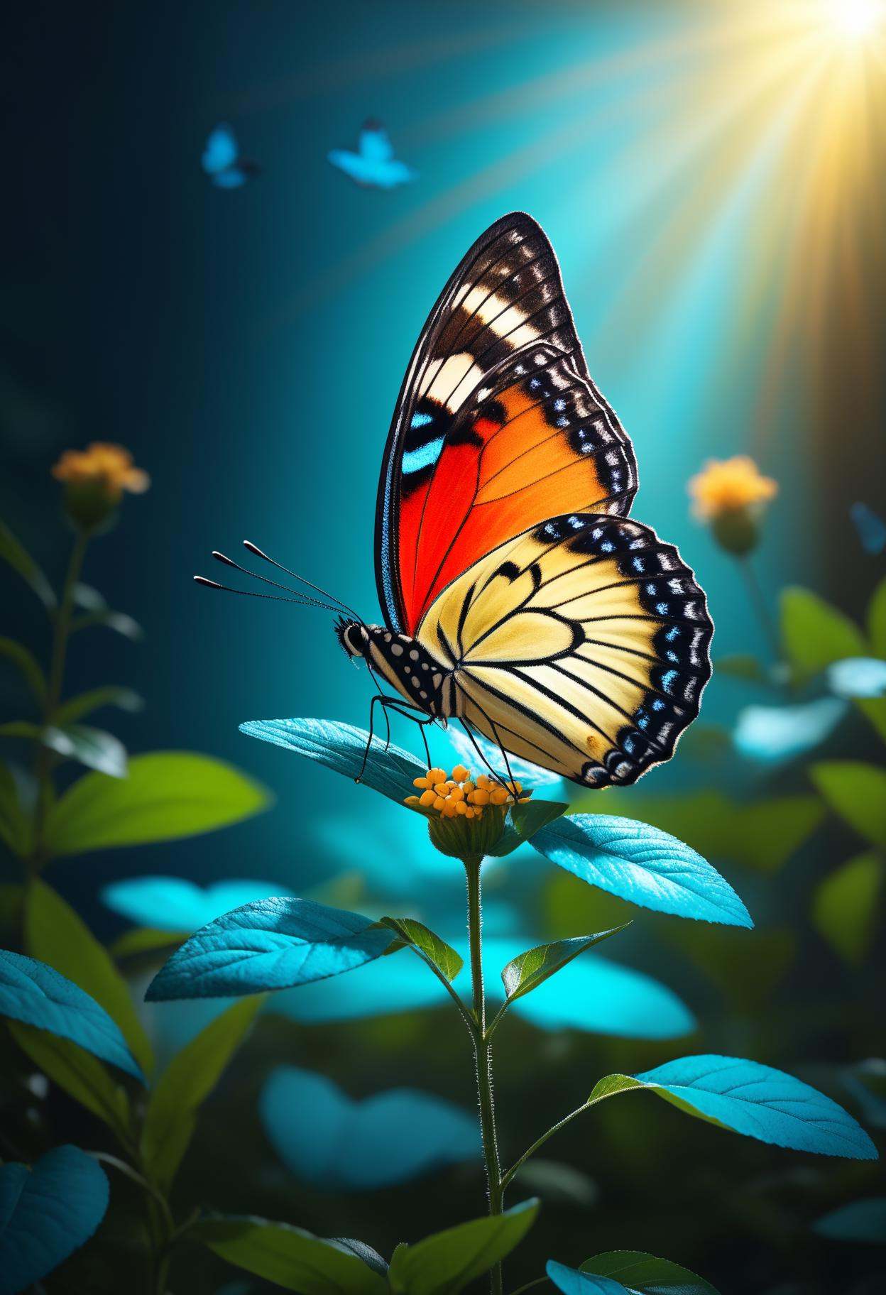 butterfly,  SDXL_POS​​​ on Tensor.Art