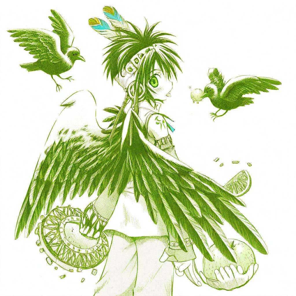 cooroplusanima,  shoulder tattoo,  open stance on Tensor.Art