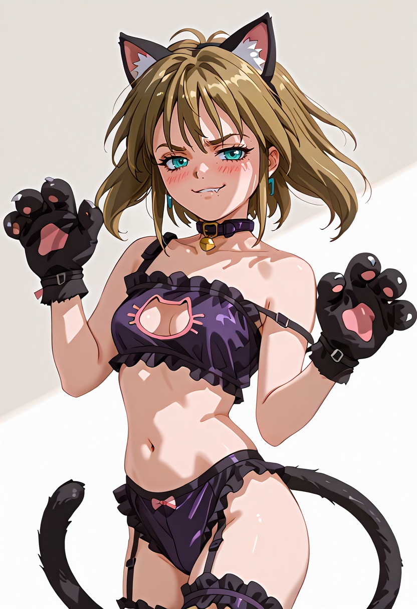 Naomi Armitage,  HDA_CatLingerieXL,  naughty pose on Tensor.Art