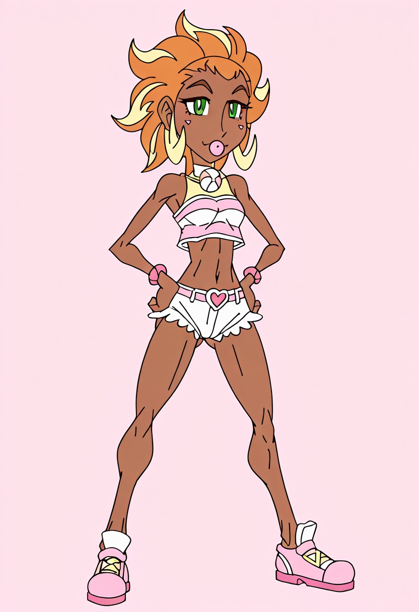 candy shop style,  clothed,  dark skin on Tensor.Art