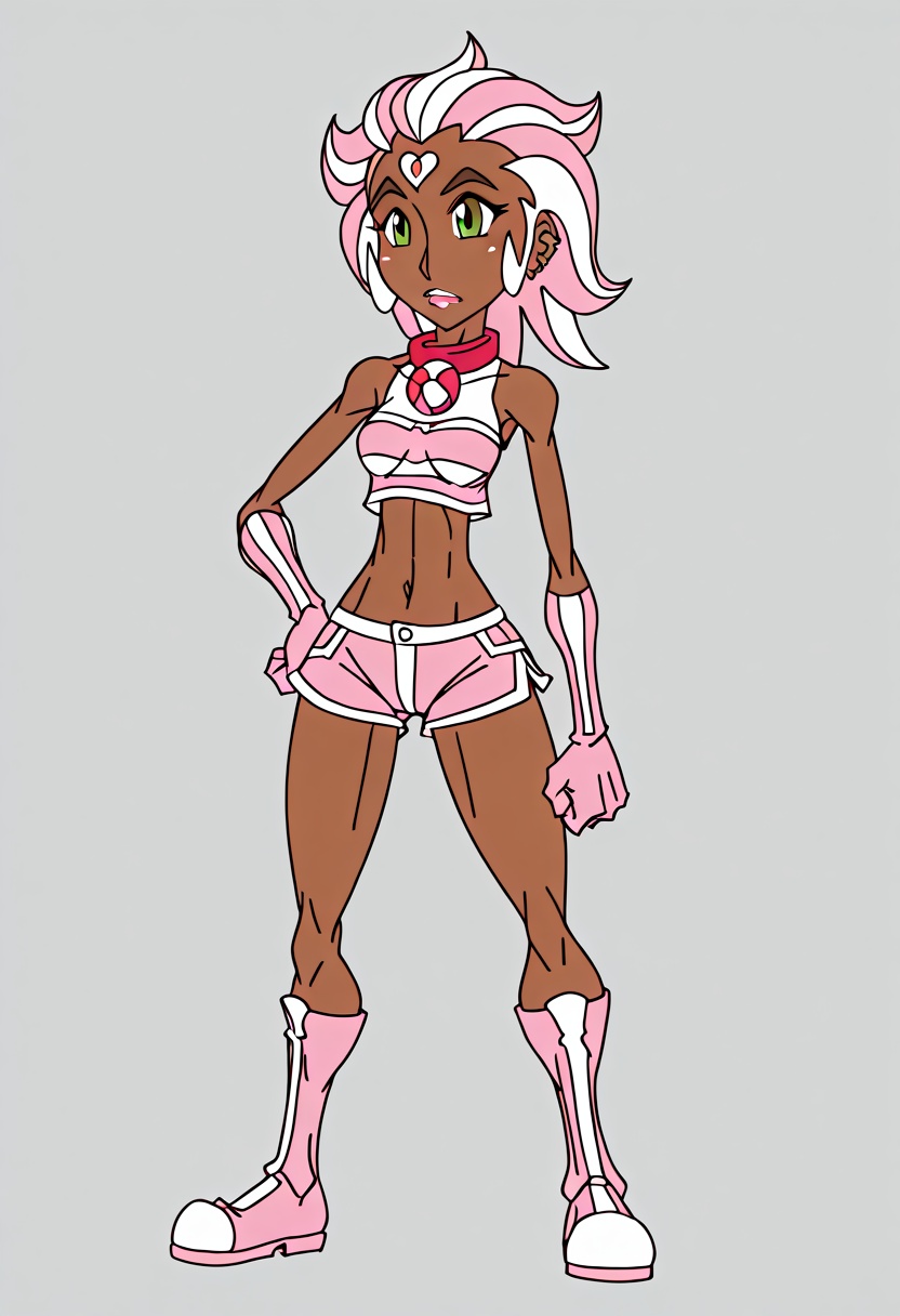 candy shop style,  clothed,  dark skin on Tensor.Art