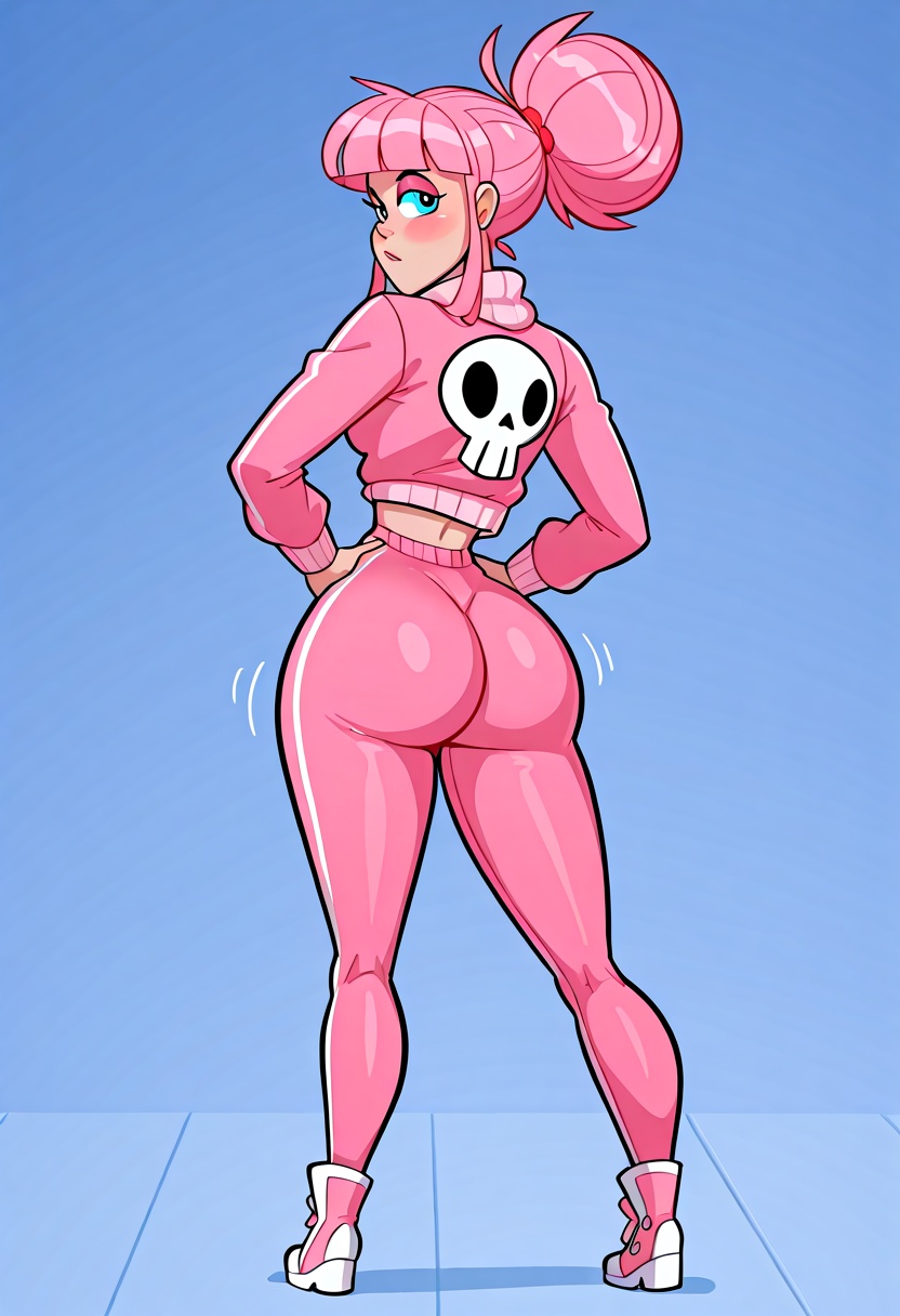 atomickingboo style,  1girl,  swayback on Tensor.Art