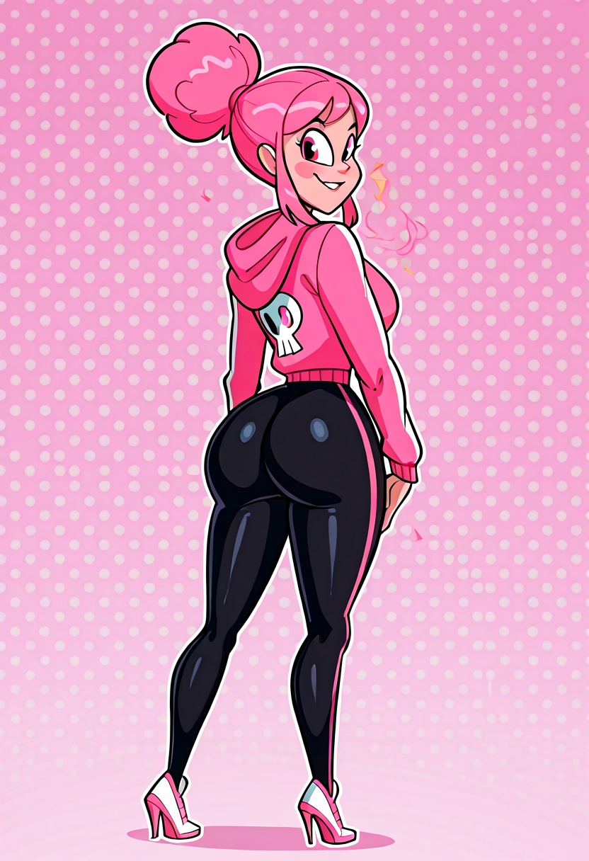 atomickingboo style,  1girl,  swayback on Tensor.Art