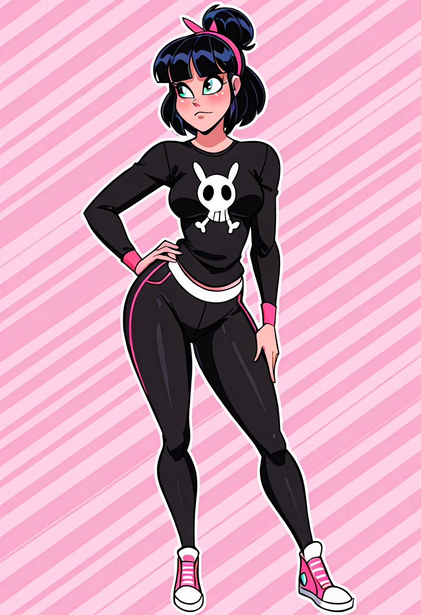 atomickingboo style,  1girl,  swayback on Tensor.Art