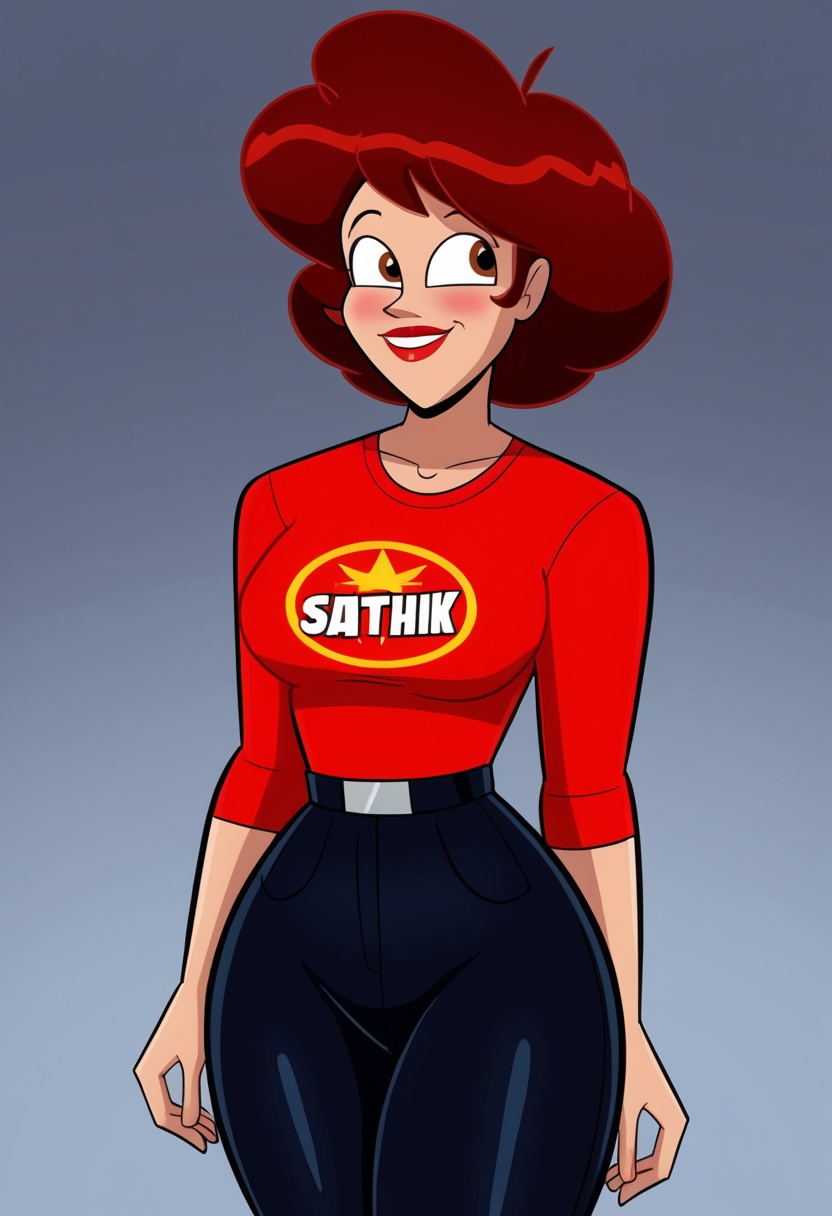 atomickingboo style,  1 girl,  swayback on Tensor.Art