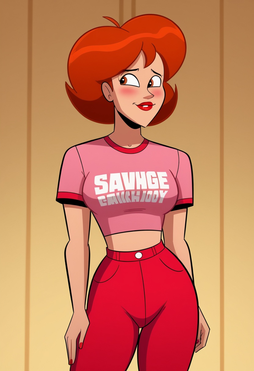 atomickingboo style,  1 girl,  swayback on Tensor.Art