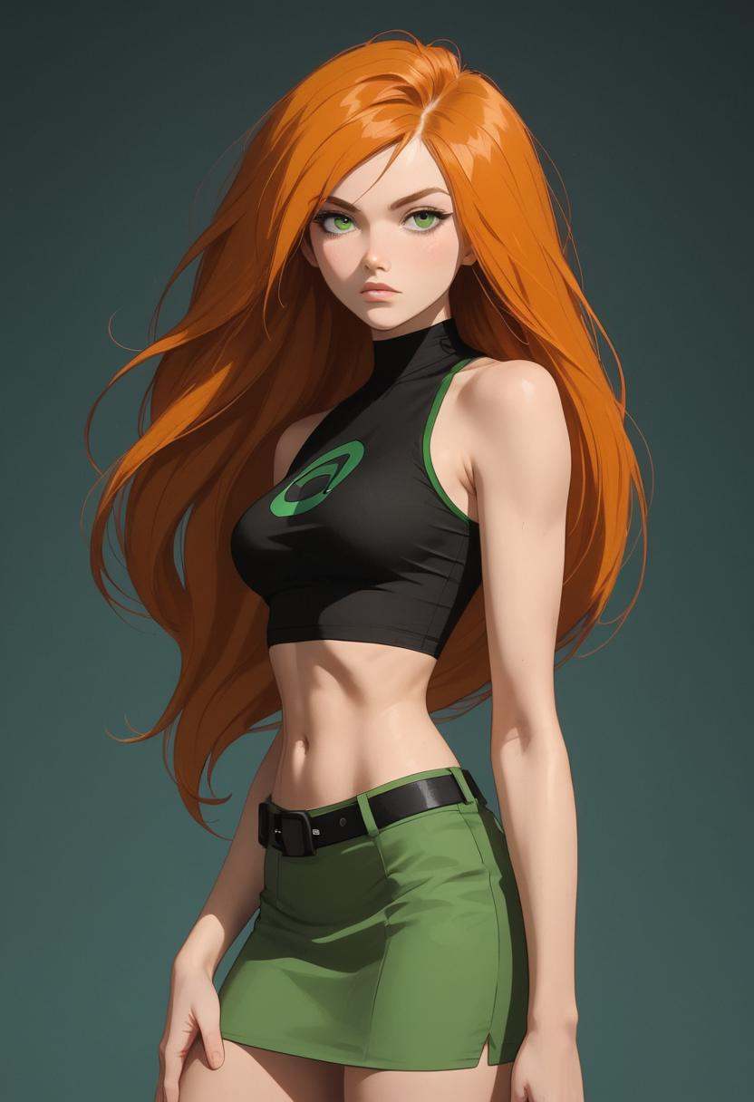 1girl,  solo,  Kim Possible on Tensor.Art