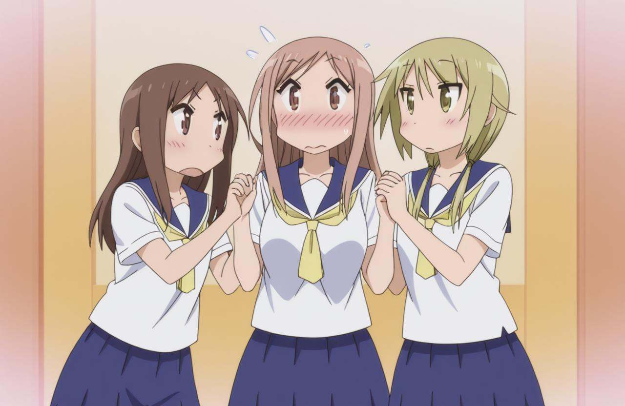 masterpiece,  best quality,  3girls on Tensor.Art