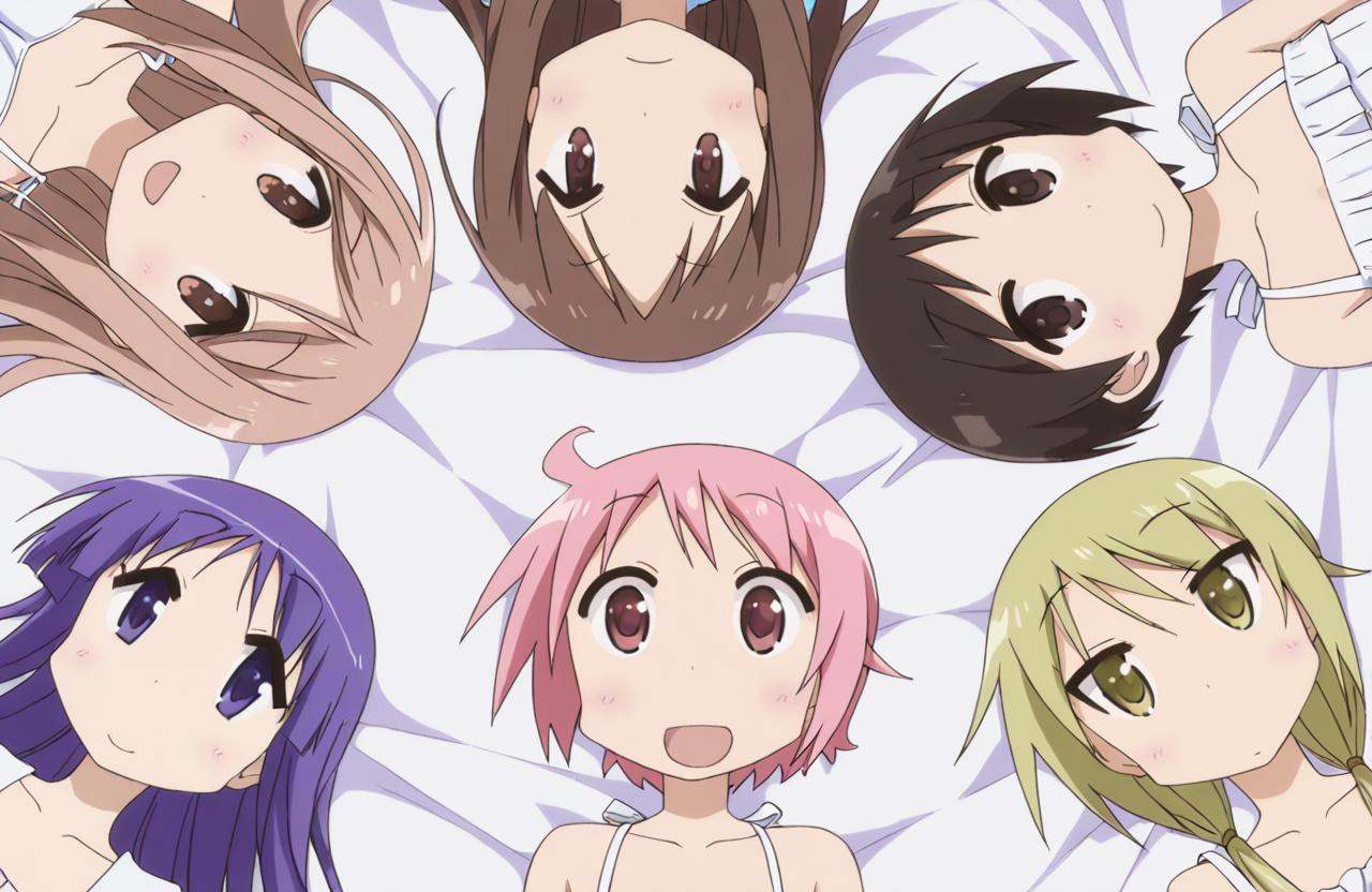 (6+girls),  yuyushiki,  hasegawa fumi on Tensor.Art