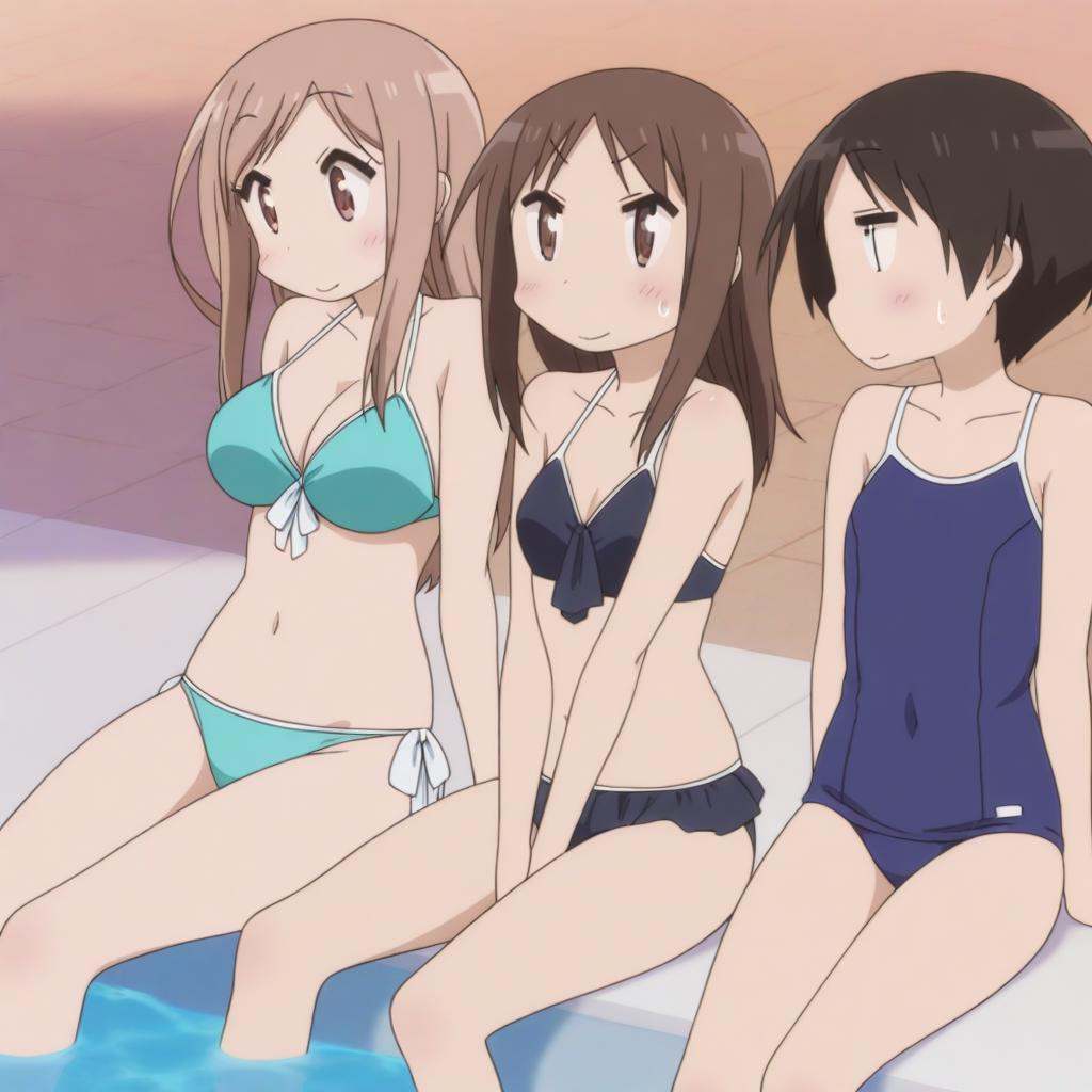 masterpiece,  best quality,  3girls on Tensor.Art