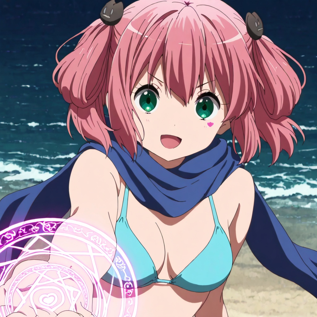 Shichimiya satone,  Chuunibyou demo koi ga shitai!,  pink hair on Tensor.Art
