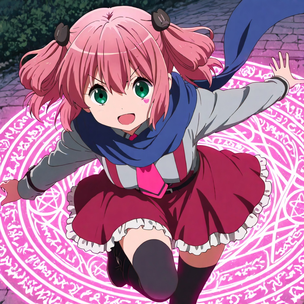 Shichimiya satone,  Chuunibyou demo koi ga shitai!,  pink hair on Tensor.Art