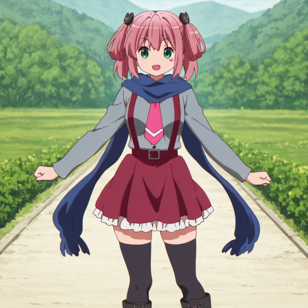 Shichimiya satone,  Chuunibyou demo koi ga shitai!,  pink hair on Tensor.Art