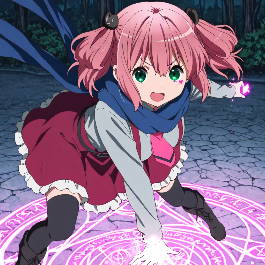 Shichimiya satone,  Chuunibyou demo koi ga shitai!,  pink hair on Tensor.Art