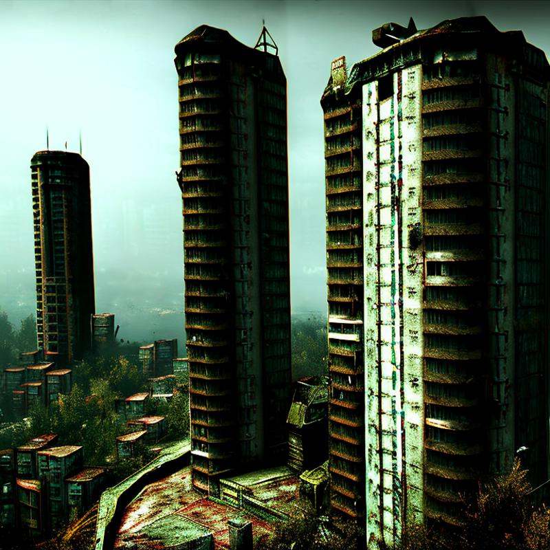 a uk tower block,  by apocofy on Tensor.Art