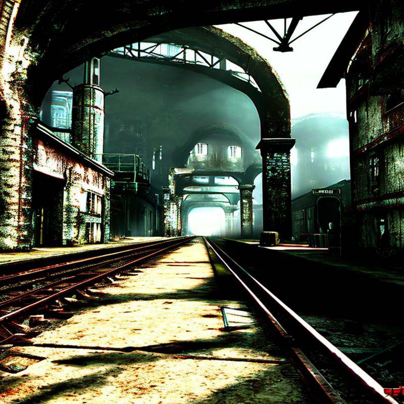 uk trainstation,  by apocofy on Tensor.Art