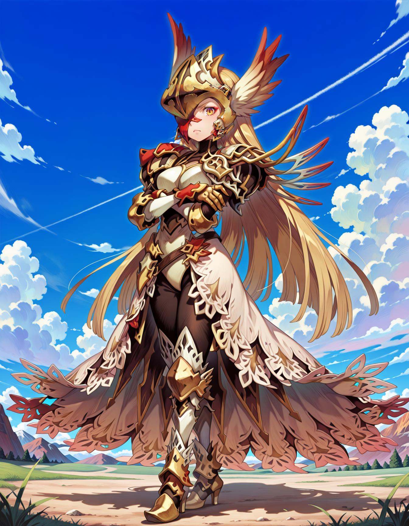 mriadef,  1girl,  blonde hair on Tensor.Art