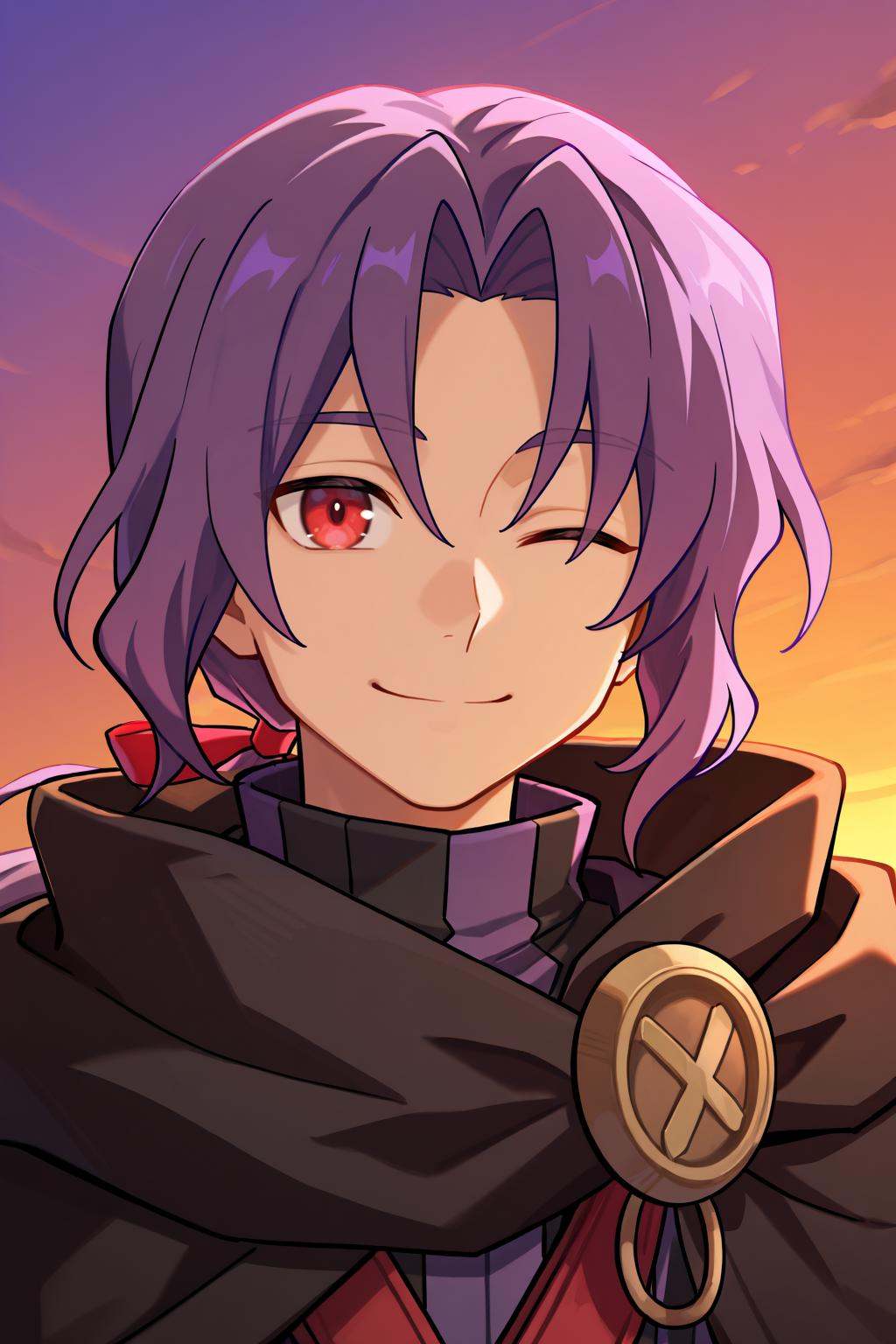 rusdef,  1boy,  red eyes on Tensor.Art
