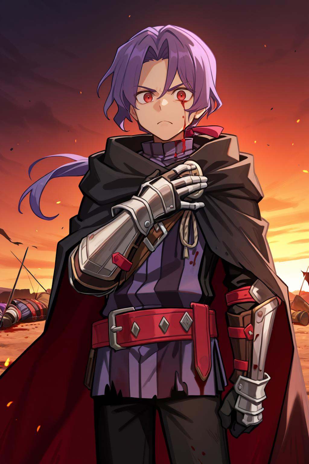 rusdef,  1boy,  red eyes on Tensor.Art