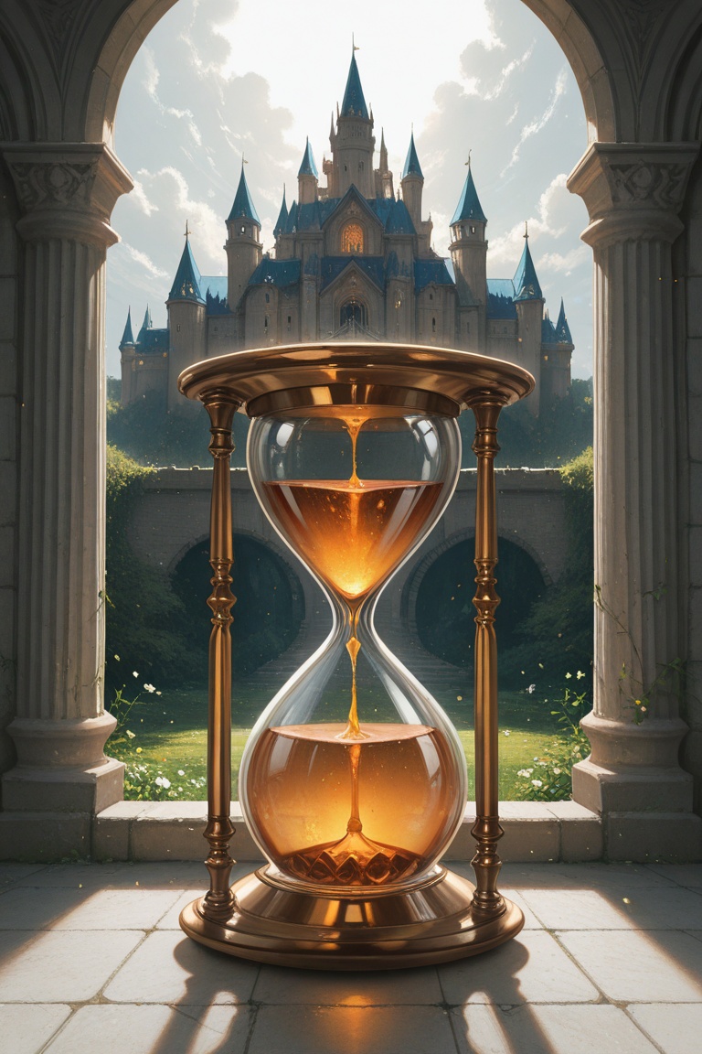 rella,  hourglass,  castle on Tensor.Art