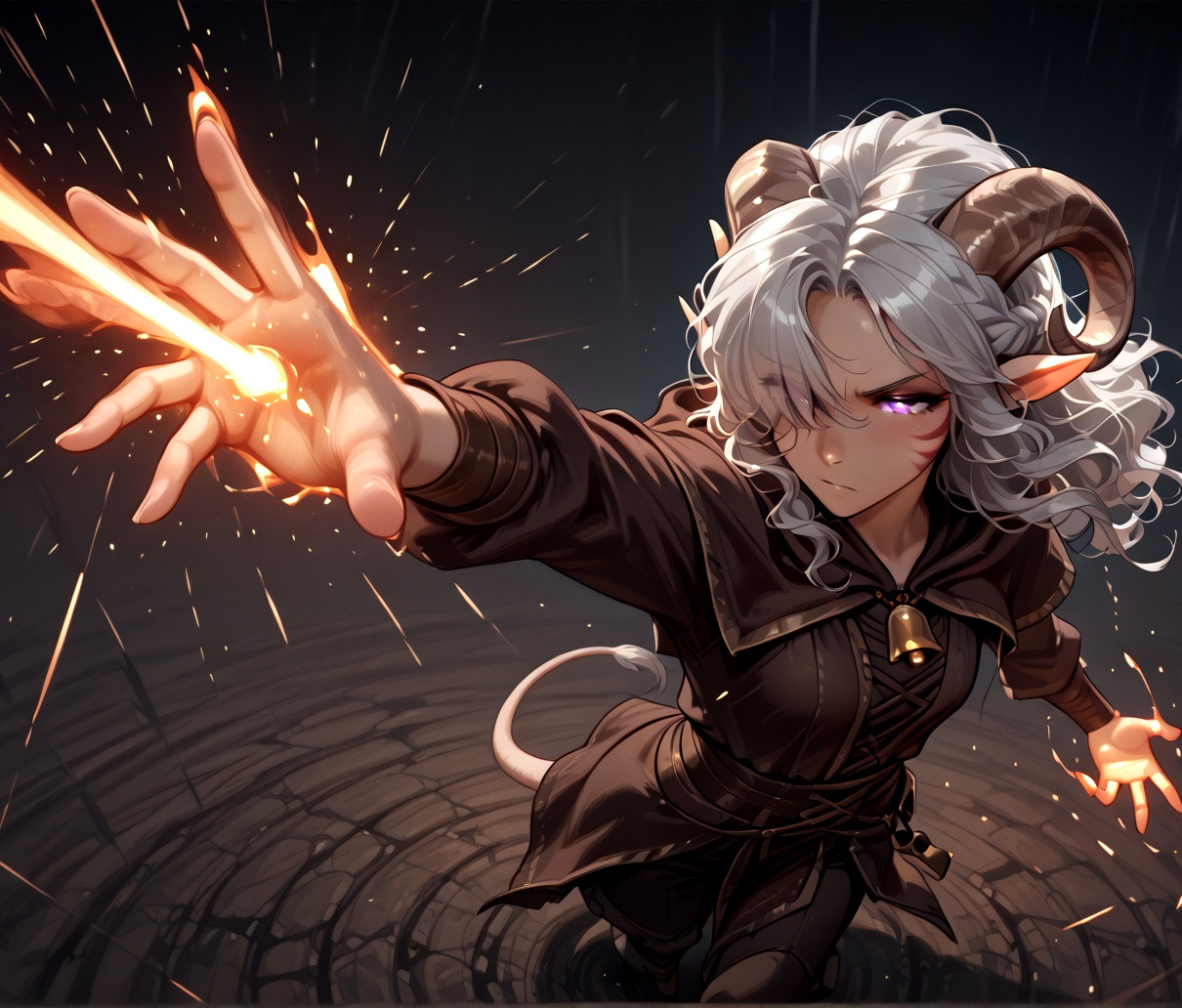 masterpiece,  tiefling,  tail on Tensor.Art