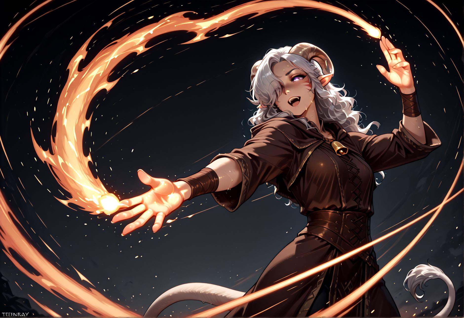 masterpiece,  best best quality,  tiefling on Tensor.Art