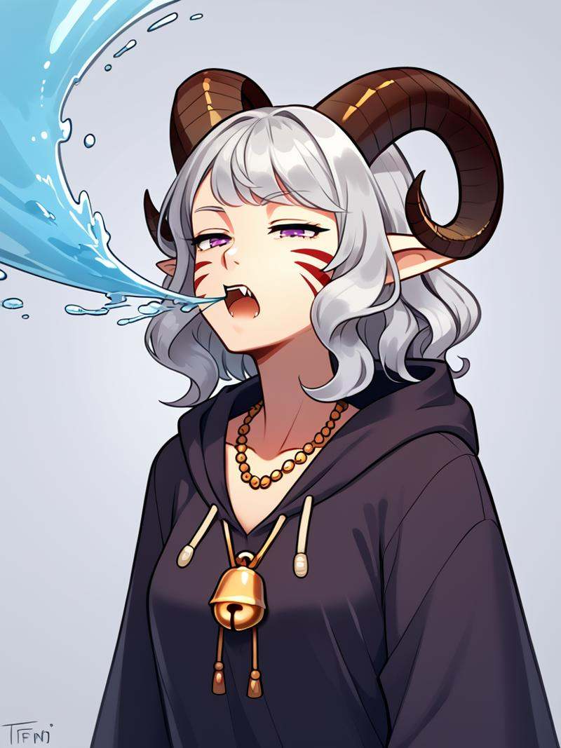 breath_weapon:1.5,  breath in mouth,  (water blue breath) :1.4 on Tensor.Art