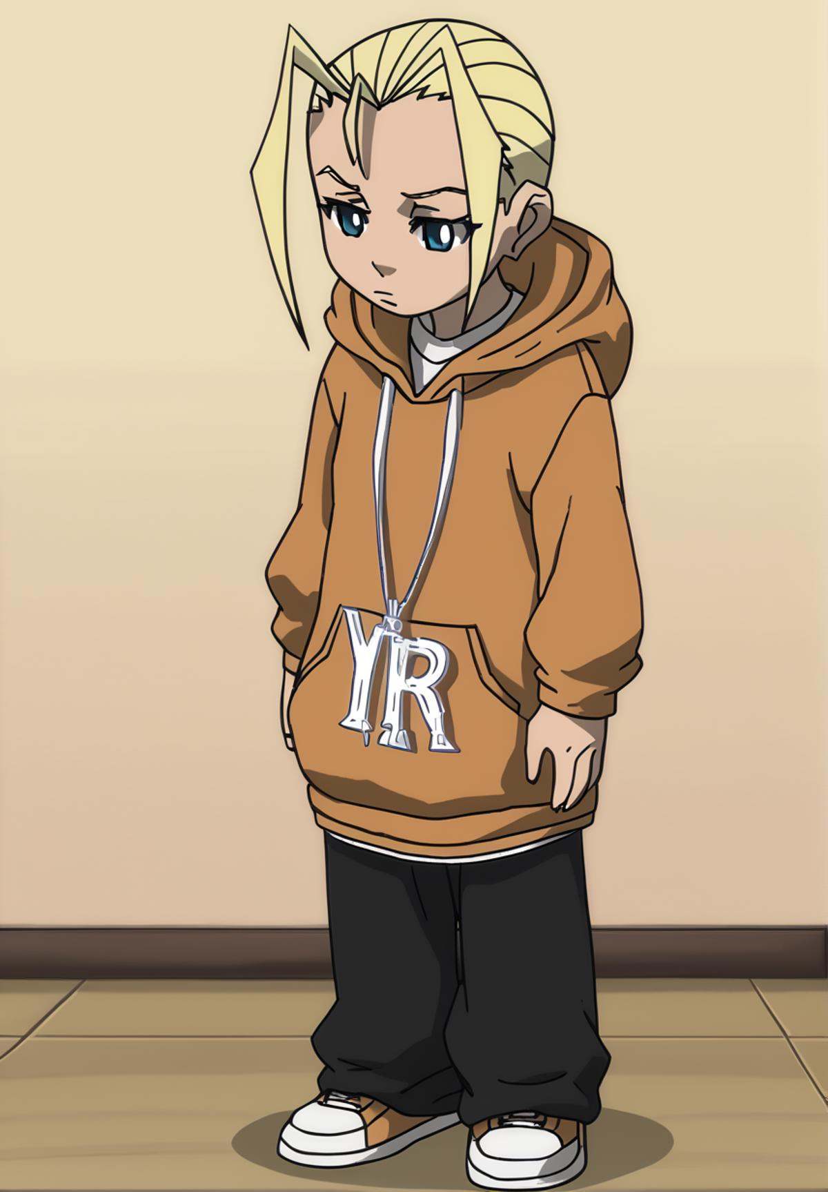 Cindy McP,  blonde hair,  full body on Tensor.Art