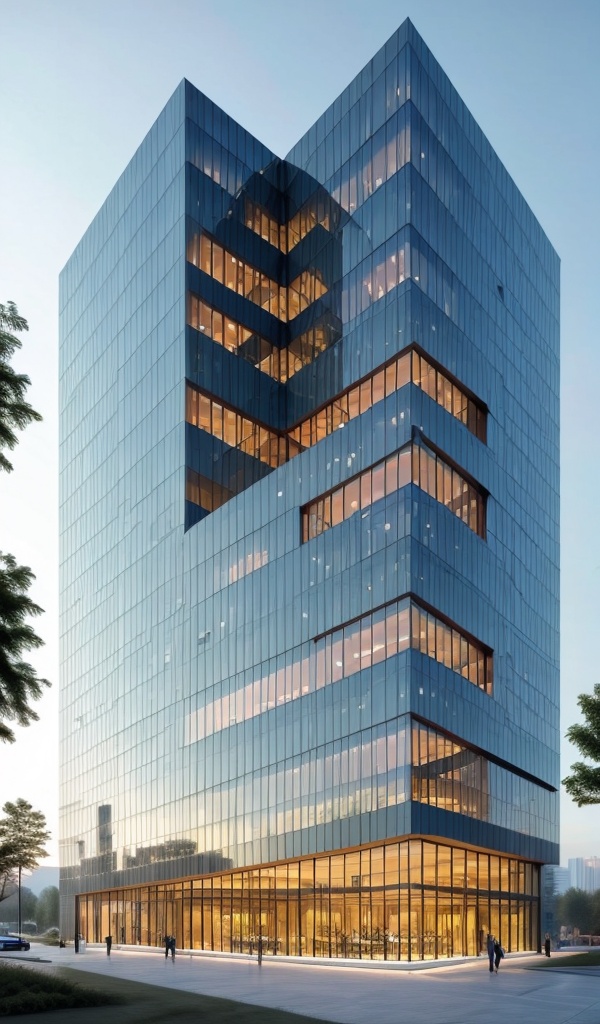 a modern glass building,  greenhouse,  Quality design on Tensor.Art