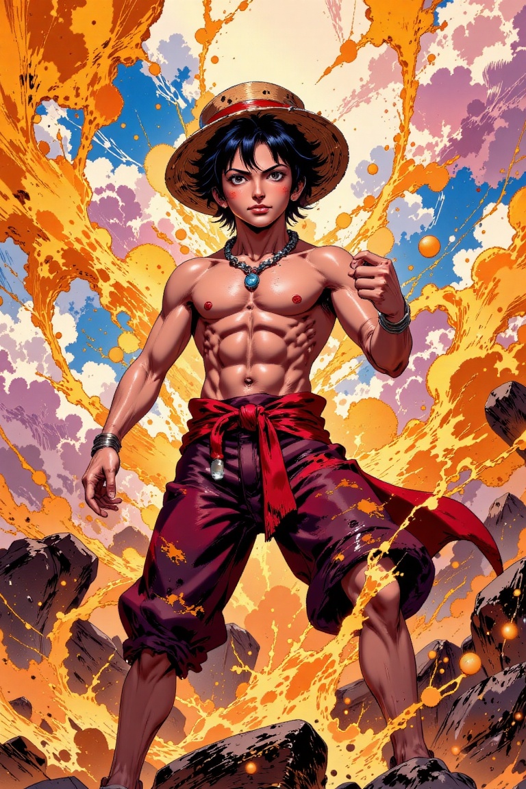 Vibrant,  fantasy,  manga style on Tensor.Art