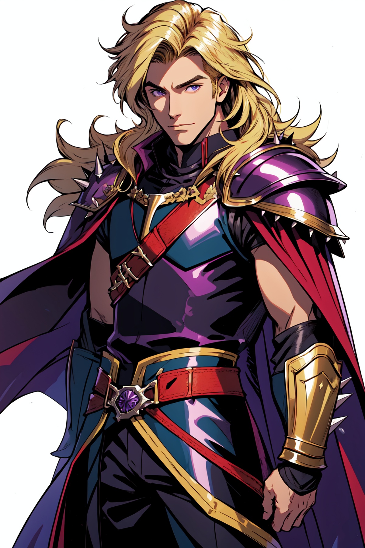 solo,  long hair,  blonde hair on Tensor.Art