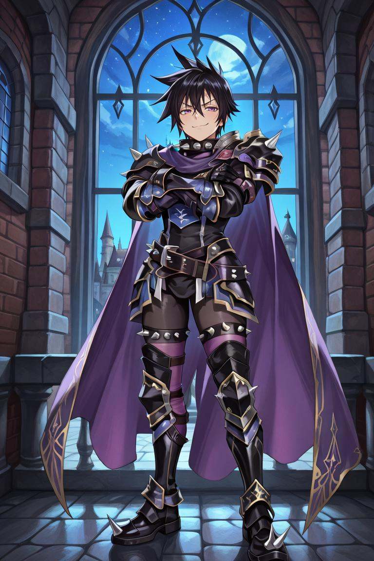 LeDef,  1boy,  purple eyes on Tensor.Art