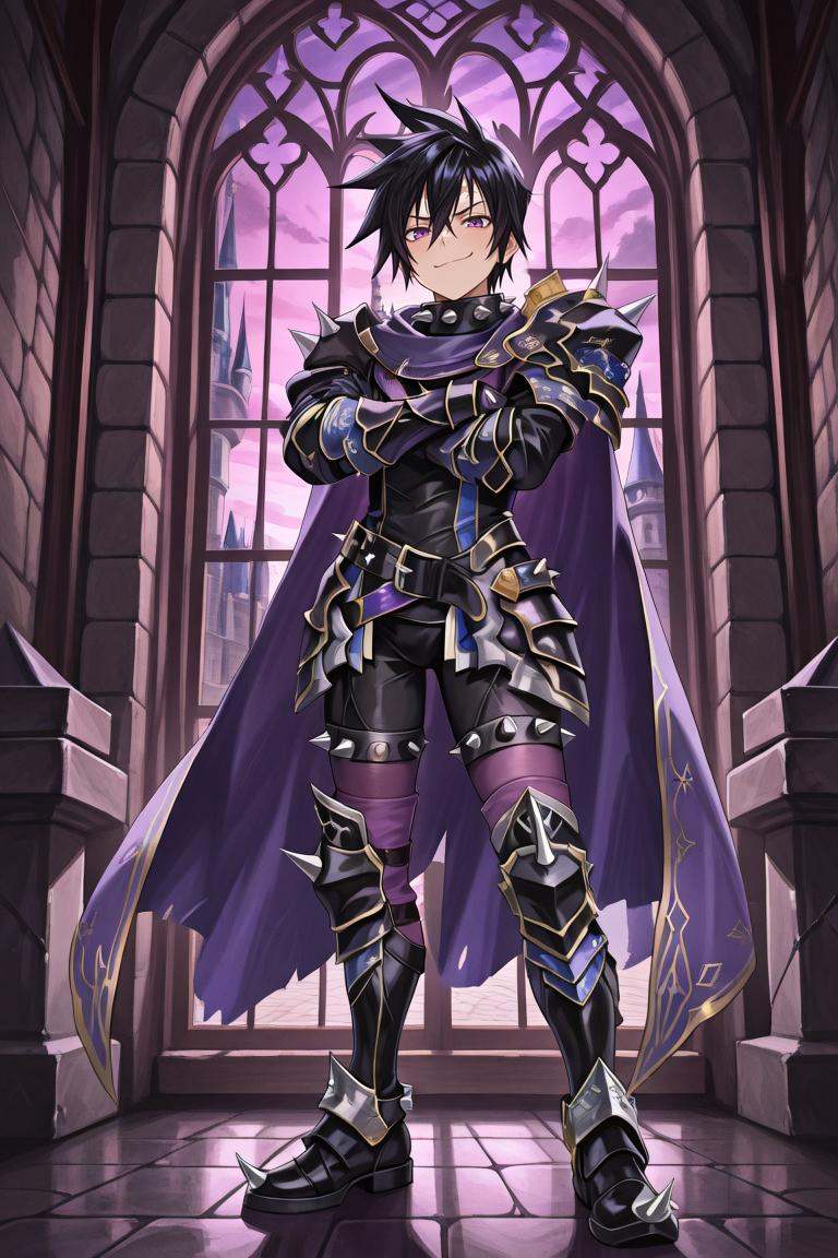 LeDef,  1boy,  purple eyes on Tensor.Art