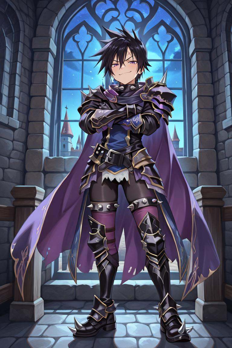 LeDef,  1boy,  purple eyes on Tensor.Art