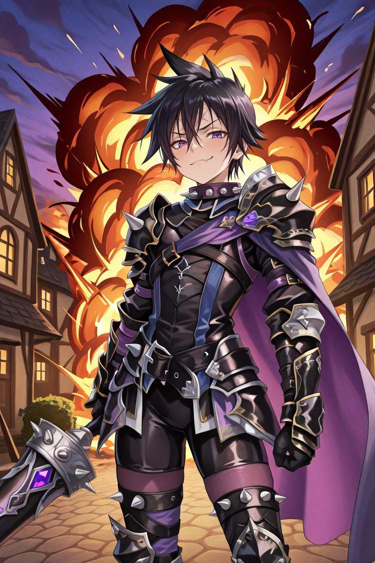 LeDef,  1boy,  purple eyes on Tensor.Art