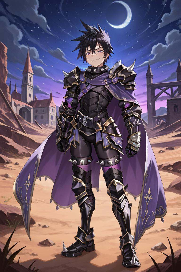 LeDef,  1boy,  purple eyes on Tensor.Art
