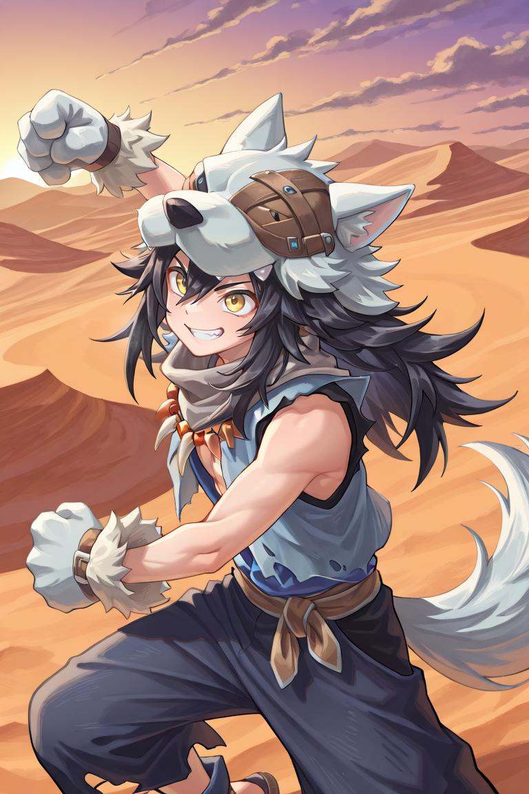 fludef,  1boy,  black hair on Tensor.Art