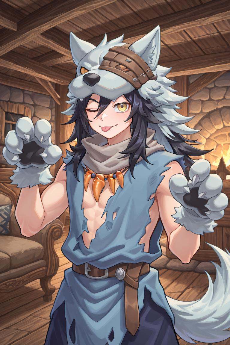 fludef,  1boy,  black hair on Tensor.Art