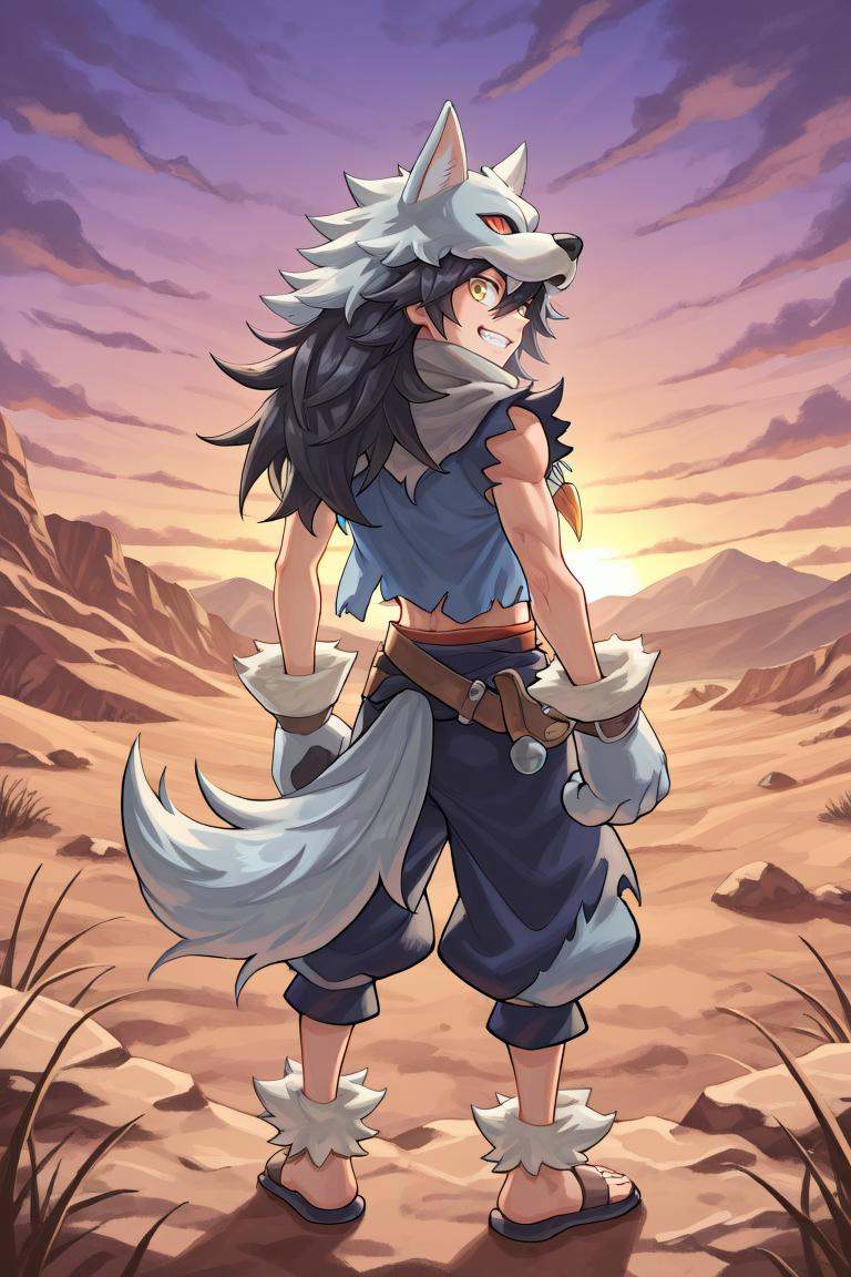 fludef,  1boy,  black hair on Tensor.Art