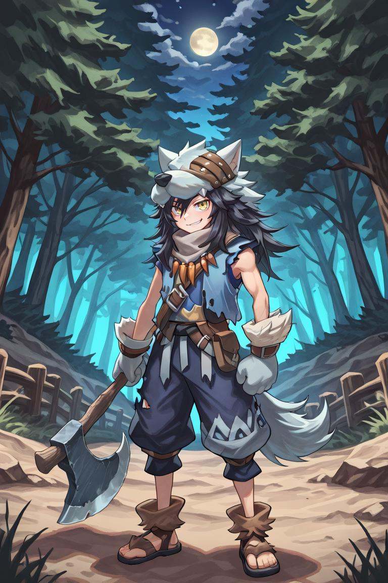 fludef,  1boy,  black hair on Tensor.Art