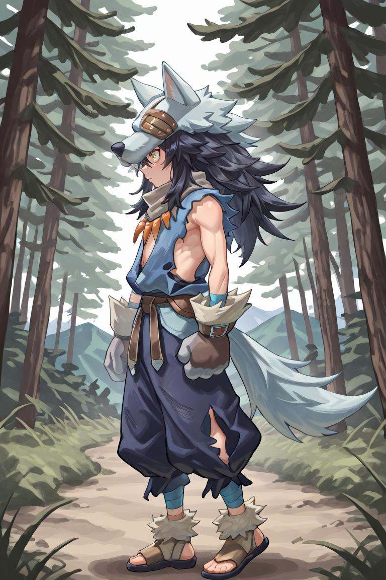 fludef,  1boy,  black hair on Tensor.Art