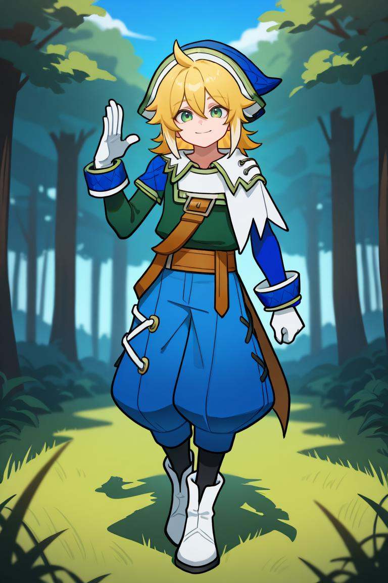 crdef,  1boy,  green eyes on Tensor.Art