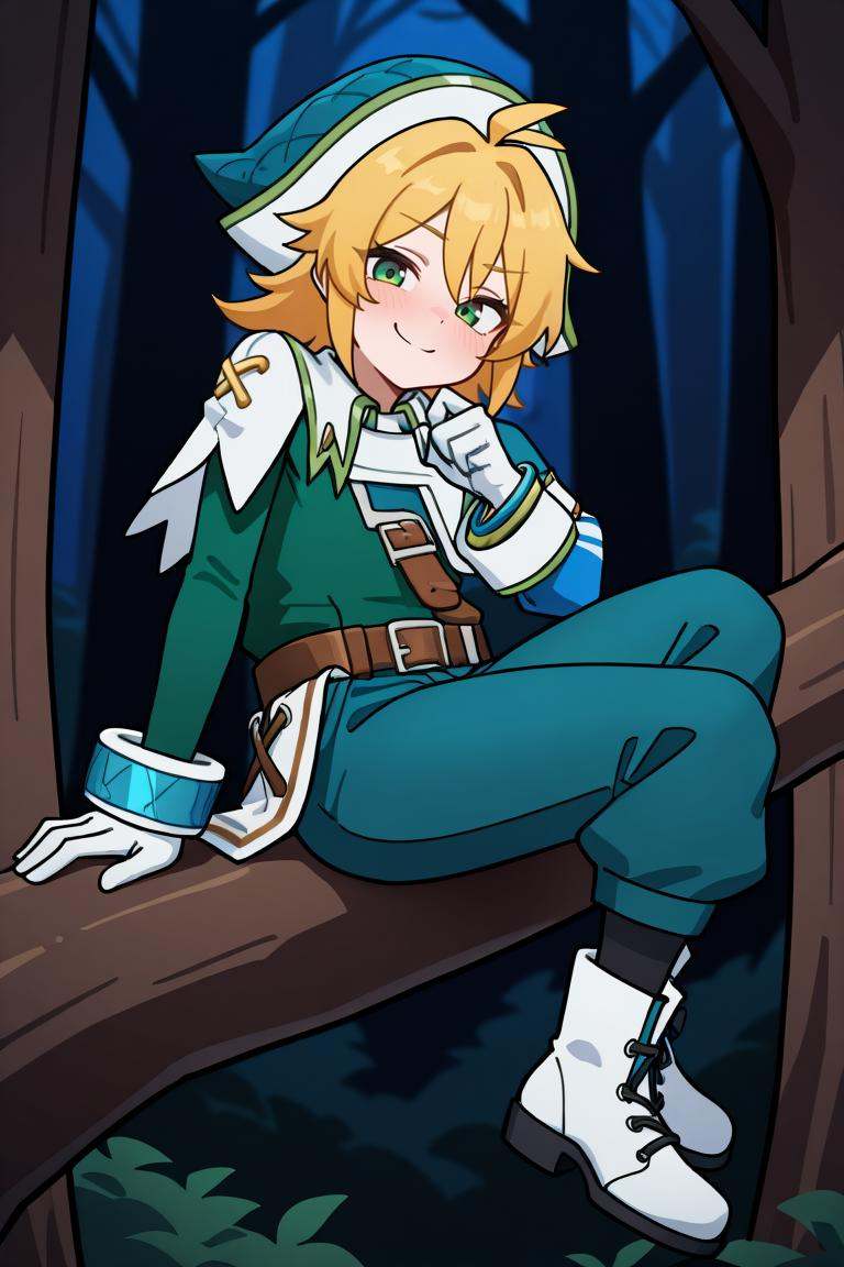 crdef,  1boy,  green eyes on Tensor.Art