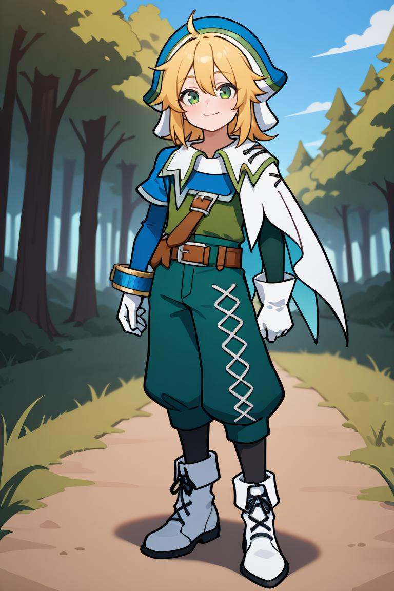 crdef,  1boy,  green eyes on Tensor.Art