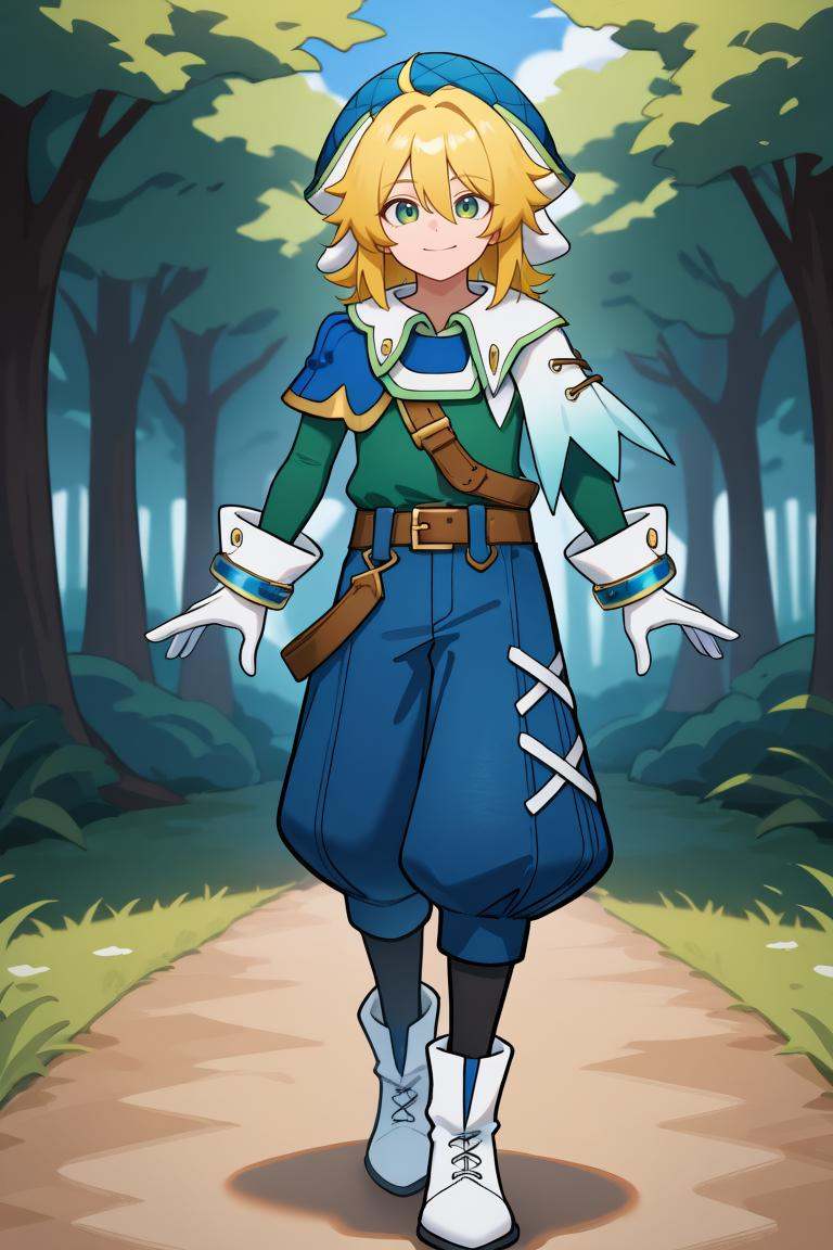 crdef,  1boy,  green eyes on Tensor.Art
